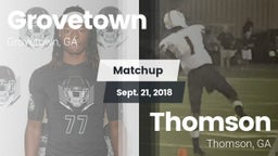 Matchup: Grovetown High vs. Thomson  2018