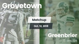 Matchup: Grovetown High vs. Greenbrier  2018
