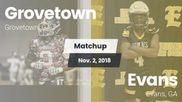 Matchup: Grovetown High vs. Evans  2018
