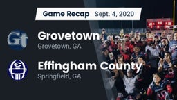 Recap: Grovetown  vs. Effingham County  2020