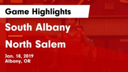 South Albany  vs North Salem  Game Highlights - Jan. 18, 2019