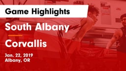 South Albany  vs Corvallis  Game Highlights - Jan. 22, 2019
