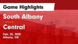 South Albany  vs Central  Game Highlights - Feb. 25, 2020