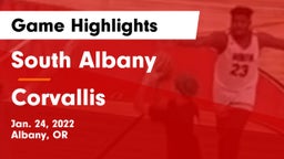 South Albany  vs Corvallis  Game Highlights - Jan. 24, 2022