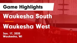 Waukesha South  vs Waukesha West  Game Highlights - Jan. 17, 2020