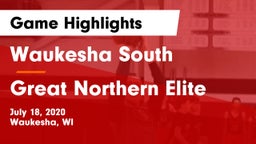 Waukesha South  vs Great Northern Elite Game Highlights - July 18, 2020