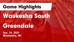 Waukesha South  vs Greendale  Game Highlights - Jan. 16, 2021