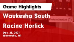 Waukesha South  vs Racine Horlick Game Highlights - Dec. 28, 2021