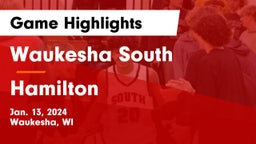 Waukesha South  vs Hamilton  Game Highlights - Jan. 13, 2024