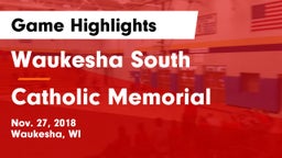 Waukesha South  vs Catholic Memorial Game Highlights - Nov. 27, 2018