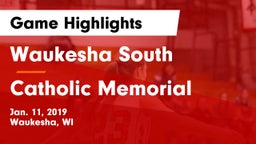 Waukesha South  vs Catholic Memorial Game Highlights - Jan. 11, 2019
