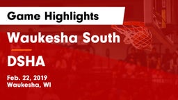 Waukesha South  vs DSHA Game Highlights - Feb. 22, 2019
