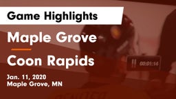 Maple Grove  vs Coon Rapids  Game Highlights - Jan. 11, 2020