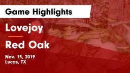 Lovejoy  vs Red Oak  Game Highlights - Nov. 15, 2019