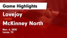 Lovejoy  vs McKinney North  Game Highlights - Nov. 6, 2020