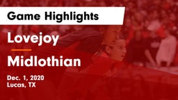 Lovejoy  vs Midlothian  Game Highlights - Dec. 1, 2020