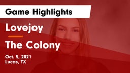 Lovejoy  vs The Colony  Game Highlights - Oct. 5, 2021