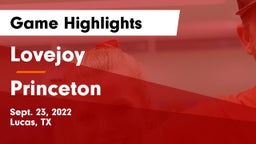 Lovejoy  vs Princeton  Game Highlights - Sept. 23, 2022