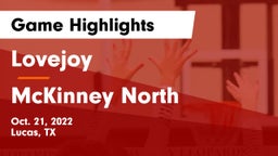 Lovejoy  vs McKinney North  Game Highlights - Oct. 21, 2022