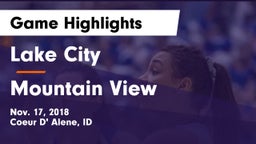 Lake City  vs Mountain View  Game Highlights - Nov. 17, 2018