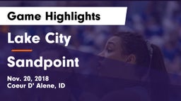 Lake City  vs Sandpoint  Game Highlights - Nov. 20, 2018