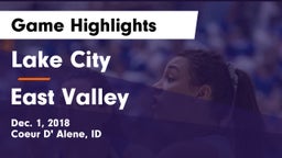 Lake City  vs East Valley Game Highlights - Dec. 1, 2018