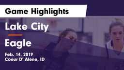 Lake City  vs Eagle  Game Highlights - Feb. 14, 2019
