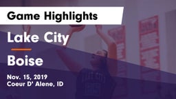 Lake City  vs Boise  Game Highlights - Nov. 15, 2019
