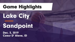 Lake City  vs Sandpoint  Game Highlights - Dec. 3, 2019