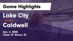 Lake City  vs Caldwell  Game Highlights - Jan. 4, 2020