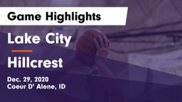 Lake City  vs Hillcrest  Game Highlights - Dec. 29, 2020