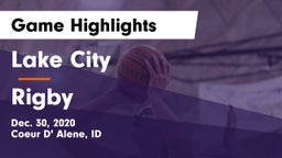Lake City  vs Rigby  Game Highlights - Dec. 30, 2020