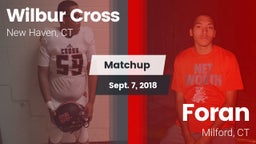 Matchup: Wilbur Cross High vs. Foran  2018