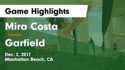 Mira Costa  vs Garfield  Game Highlights - Dec. 2, 2017