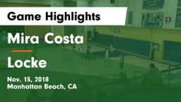 Mira Costa  vs Locke  Game Highlights - Nov. 15, 2018