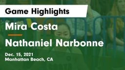 Mira Costa  vs Nathaniel Narbonne  Game Highlights - Dec. 15, 2021