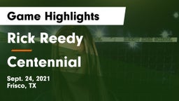 Rick Reedy  vs Centennial  Game Highlights - Sept. 24, 2021