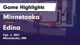 Minnetonka  vs Edina  Game Highlights - Feb. 2, 2021