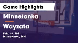 Minnetonka  vs Wayzata  Game Highlights - Feb. 16, 2021