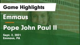 Emmaus  vs Pope John Paul II Game Highlights - Sept. 2, 2021