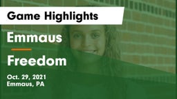 Emmaus  vs Freedom  Game Highlights - Oct. 29, 2021
