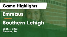 Emmaus  vs Southern Lehigh  Game Highlights - Sept. 6, 2022
