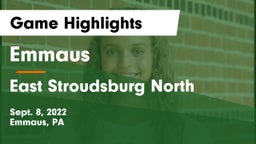 Emmaus  vs East Stroudsburg North  Game Highlights - Sept. 8, 2022
