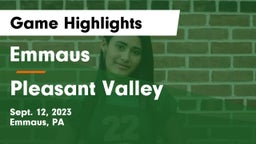 Emmaus  vs Pleasant Valley  Game Highlights - Sept. 12, 2023