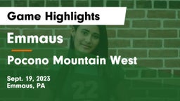 Emmaus  vs Pocono Mountain West  Game Highlights - Sept. 19, 2023