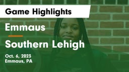Emmaus  vs Southern Lehigh  Game Highlights - Oct. 6, 2023