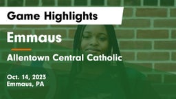 Emmaus  vs Allentown Central Catholic  Game Highlights - Oct. 14, 2023