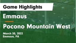 Emmaus  vs Pocono Mountain West Game Highlights - March 30, 2022