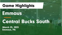 Emmaus  vs Central Bucks South  Game Highlights - March 25, 2023