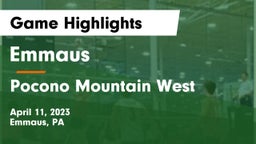 Emmaus  vs Pocono Mountain West  Game Highlights - April 11, 2023